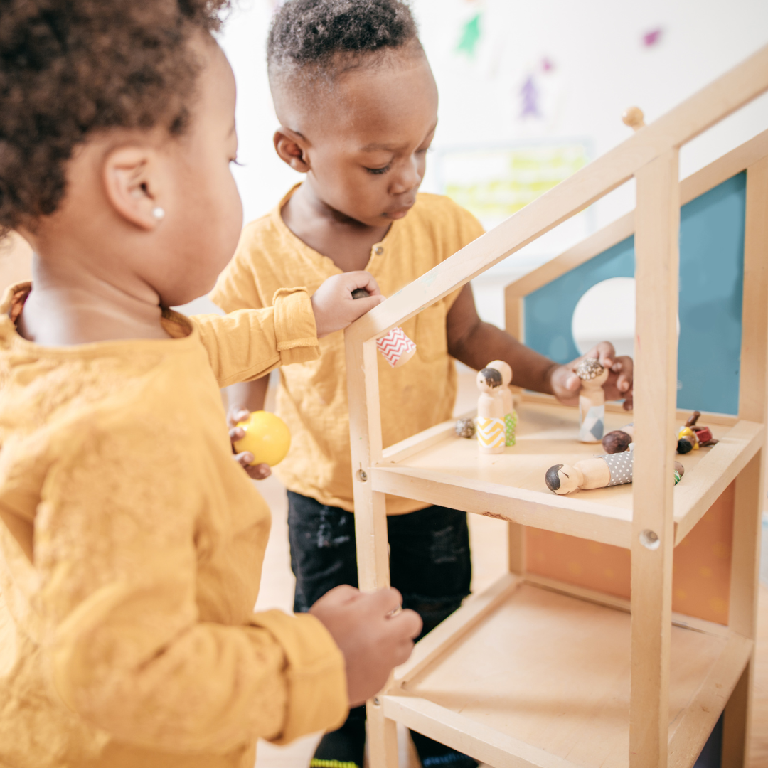 Children doing pretend play - UCCC at Armitage Village PS childcare programs