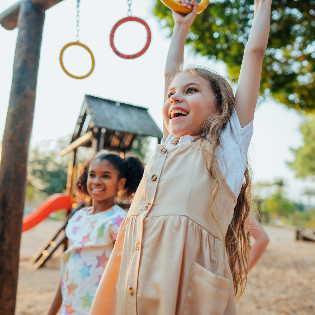 Kids playing in playground
