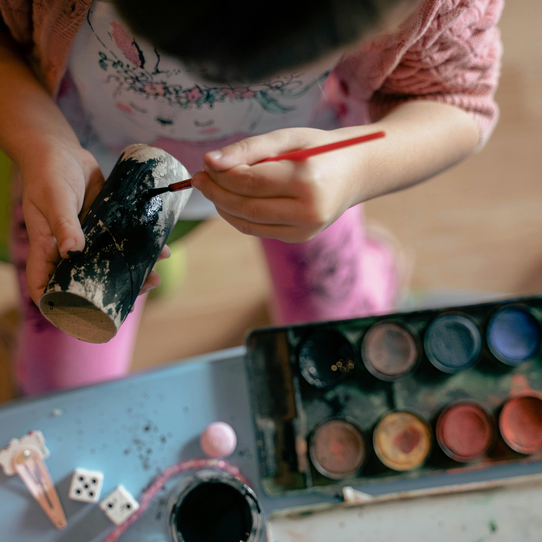 Kid painting arts and crafts - Before and After School at Fred Varley PS