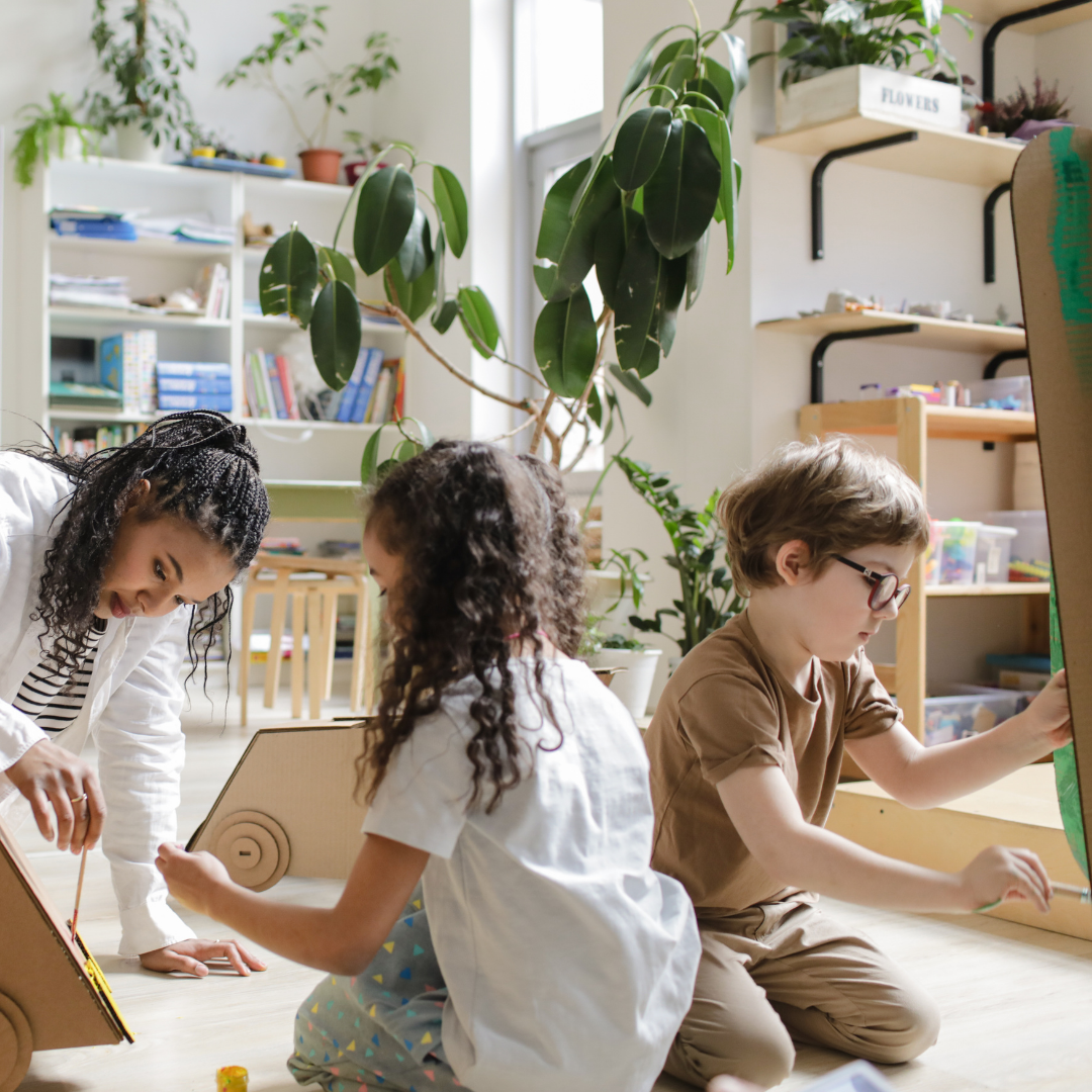 School age children doing activities inside - Before and After School at Assikinack PS