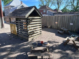 Outdoor wooden play house